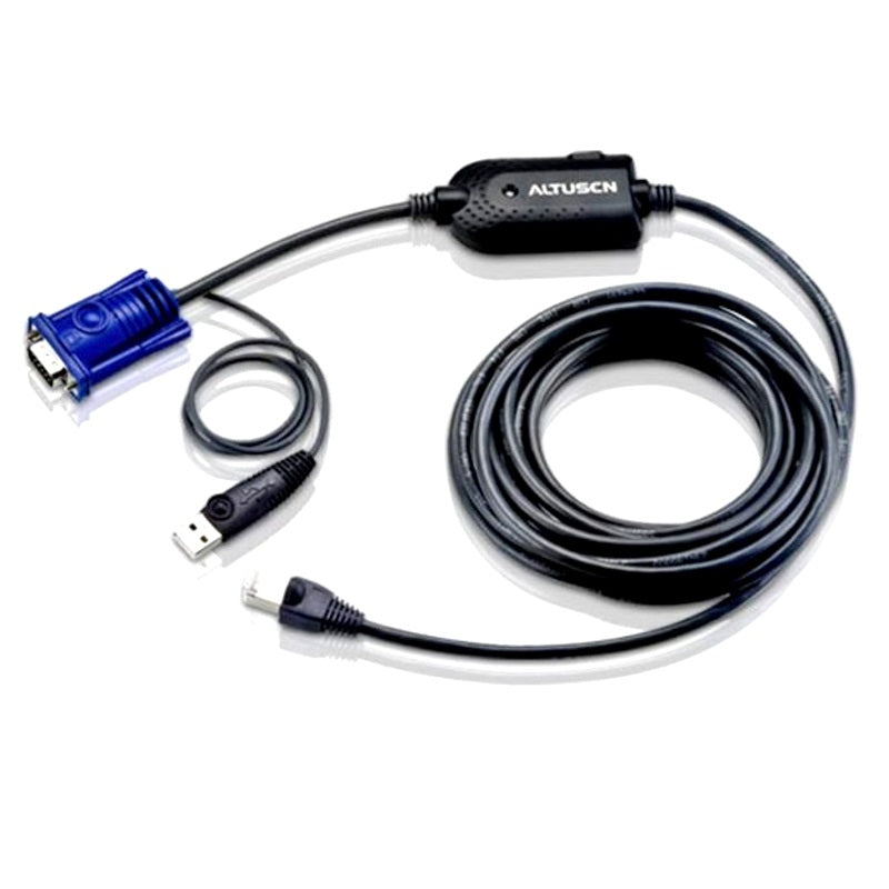Aten KVM Cable Adapter with RJ45 Male 4.5M cable to VGA & USB to suit KH and KL series except KL1108V/KL1116V Aten KVM Cable Adapter with RJ45 Male 4.5M cable to VGA & USB to suit KH and KL series except KL1108V/KL1116V